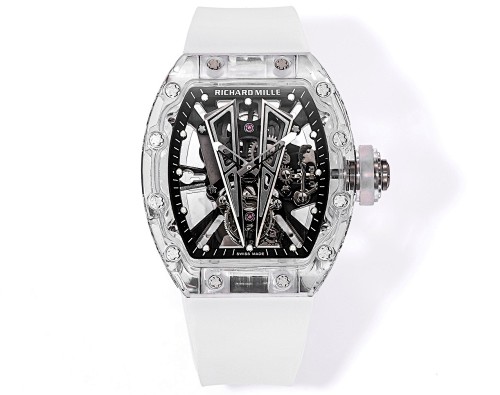 Richard Mille RM 27-03 Tourbillon – “Roaring Bull” Sapphire Crystal Case with Integrated Movement & White Rubber Strap