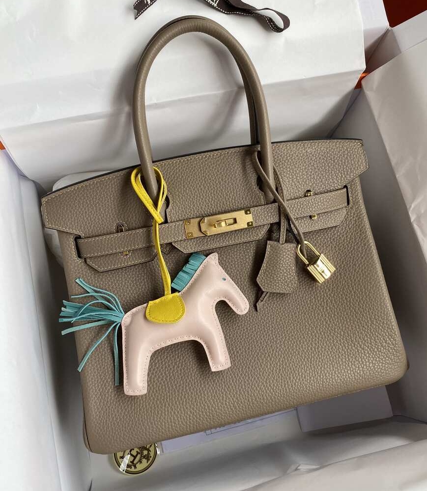 Hermès Birkin 30 in Gris Tourterelle Togo Leather with Gold Hardware