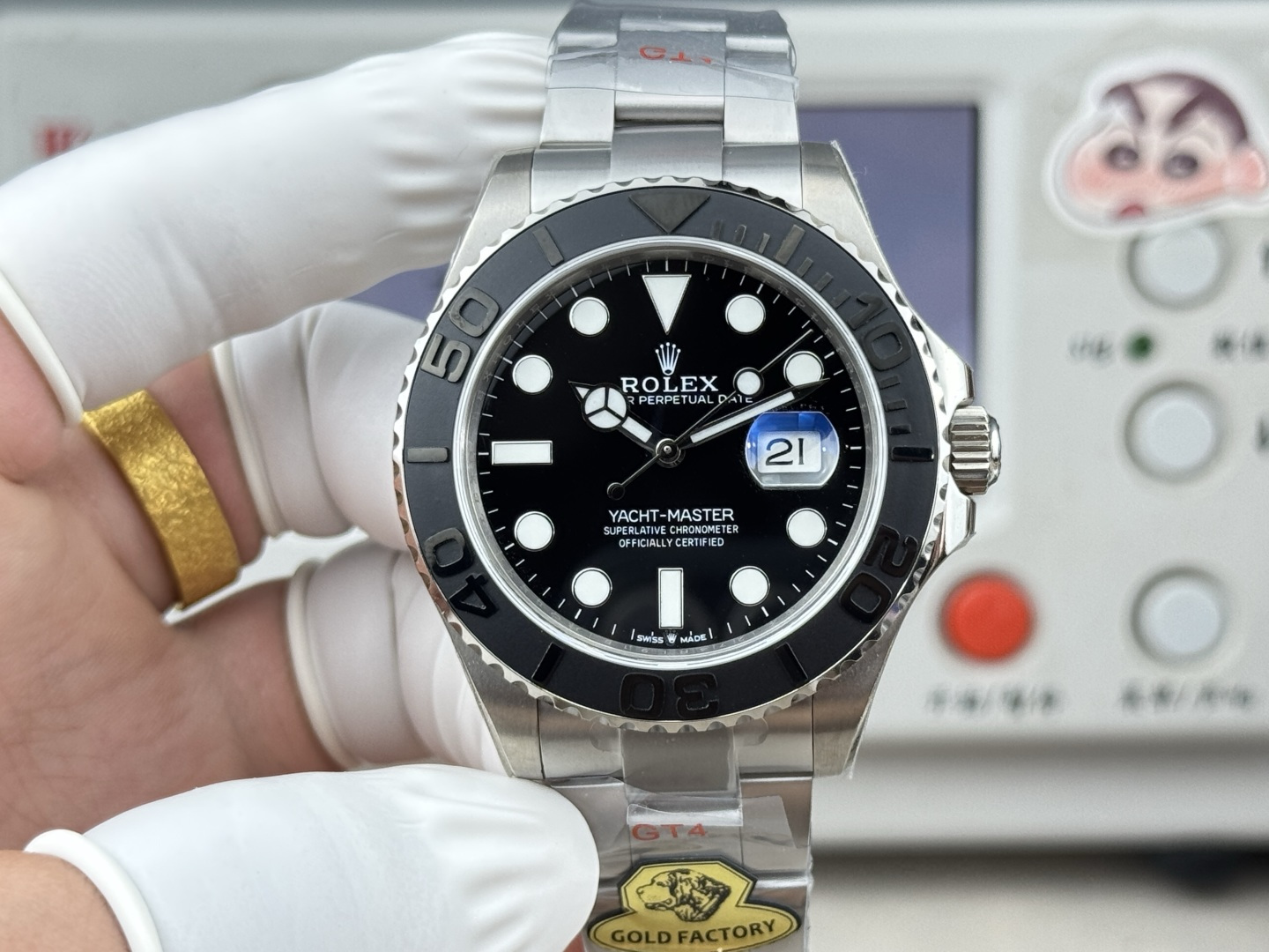 Rolex Yacht-Master 42 in 18K White Gold with Black Cerachrom Bezel & Oysterflex Strap (Ref. M226659)