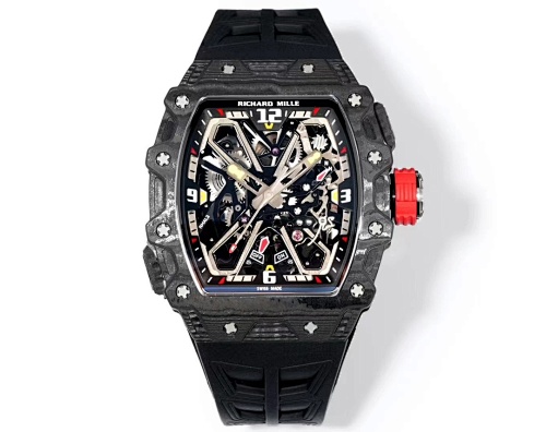 Richard Mille RM 35-03 – Blue Quartz TPT® Case with Skeletonized Dial & White Rubber Strap