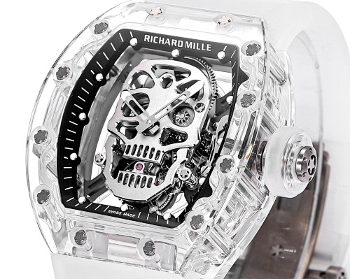 Richard Mille RM 27-03 Tourbillon – “Roaring Bull” Sapphire Crystal Case with Integrated Movement & White Rubber Strap