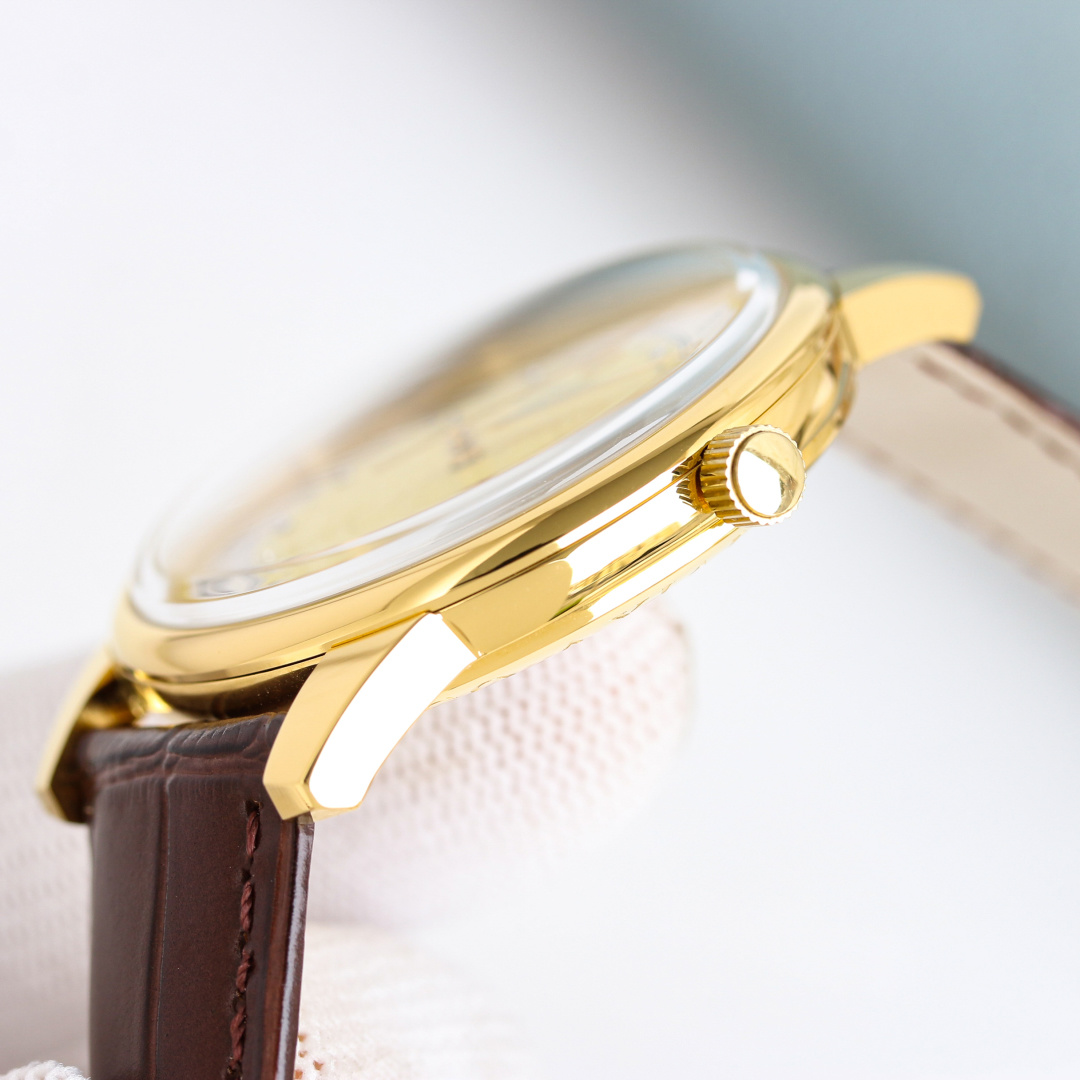 Rolex Cellini Time 50505 in 18K Yellow Gold with Champagne Dial & Brown Alligator Strap