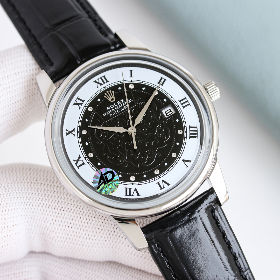 Rolex Cellini Time 50505 in 18K Yellow Gold with Champagne Dial & Brown Alligator Strap