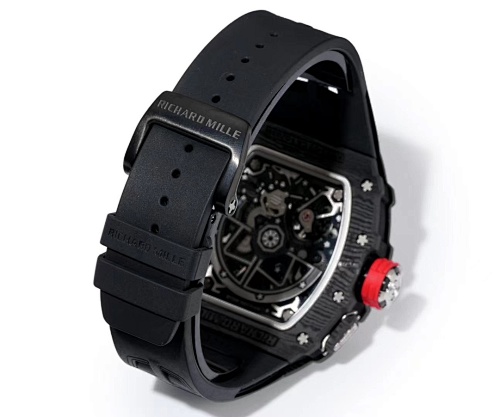 Richard Mille RM 35-03 – Blue Quartz TPT® Case with Skeletonized Dial & White Rubber Strap