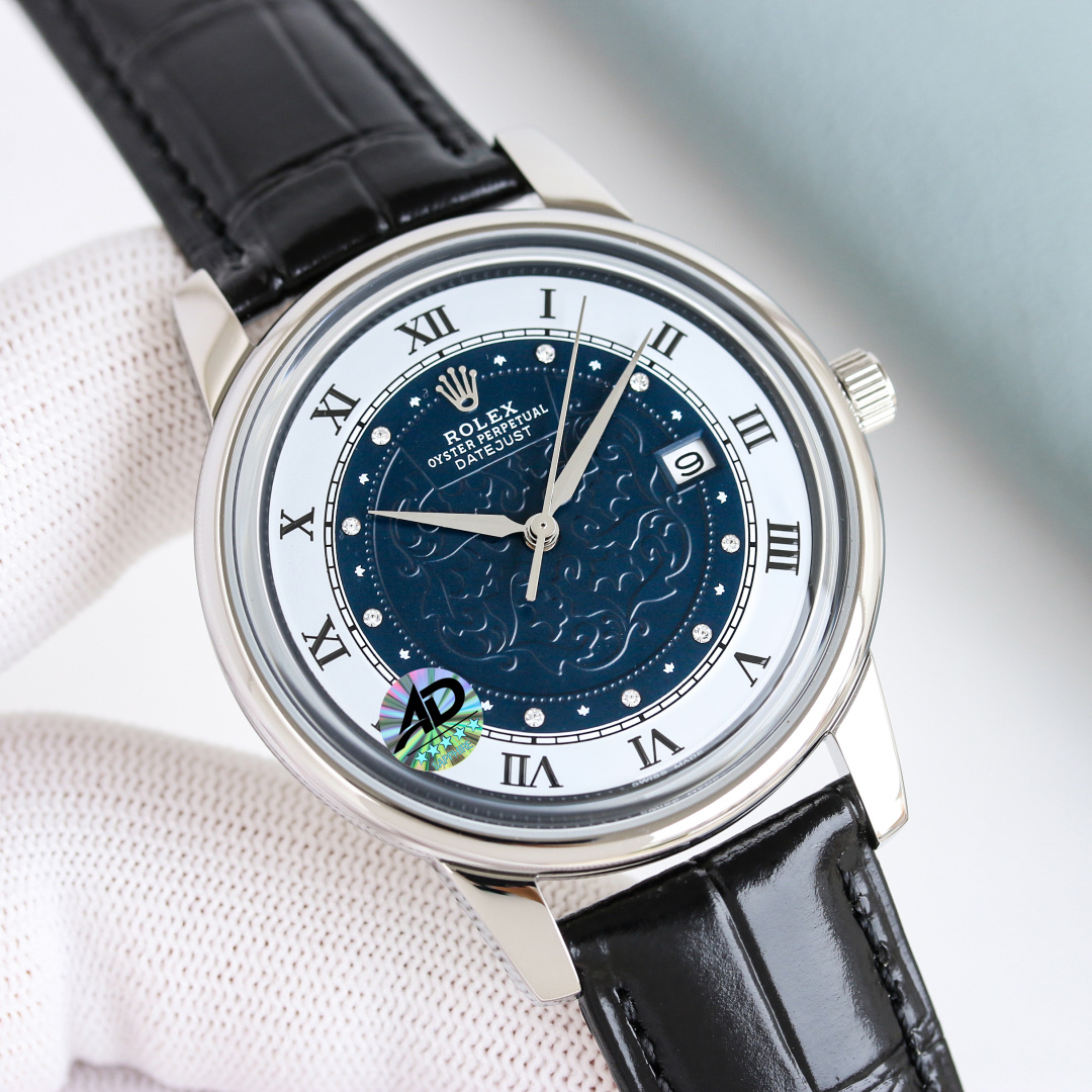 Rolex Cellini Time 50505 in 18K Yellow Gold with Champagne Dial & Brown Alligator Strap