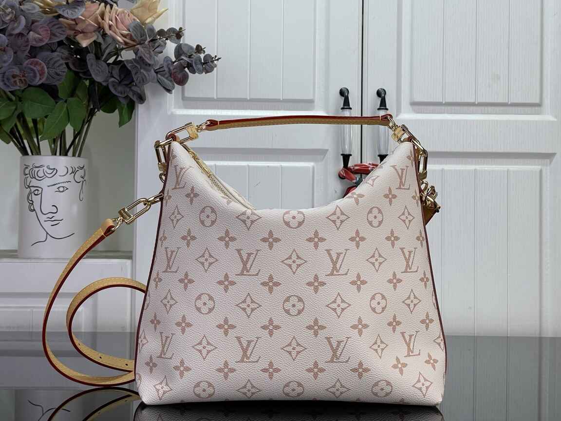 Louis Vuitton Multipass Shoulder Bag M2A078 in Dune Monogram Canvas with Gold Chain & Leather Trim