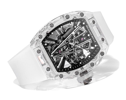 Richard Mille RM 27-03 Tourbillon – “Roaring Bull” Sapphire Crystal Case with Integrated Movement & White Rubber Strap