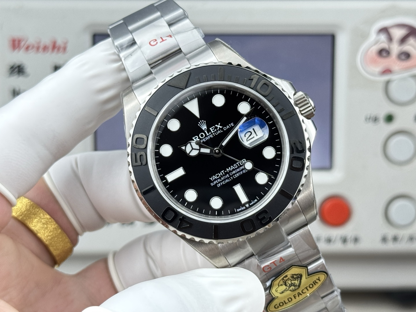 Rolex Yacht-Master 42 in 18K White Gold with Black Cerachrom Bezel & Oysterflex Strap (Ref. M226659)