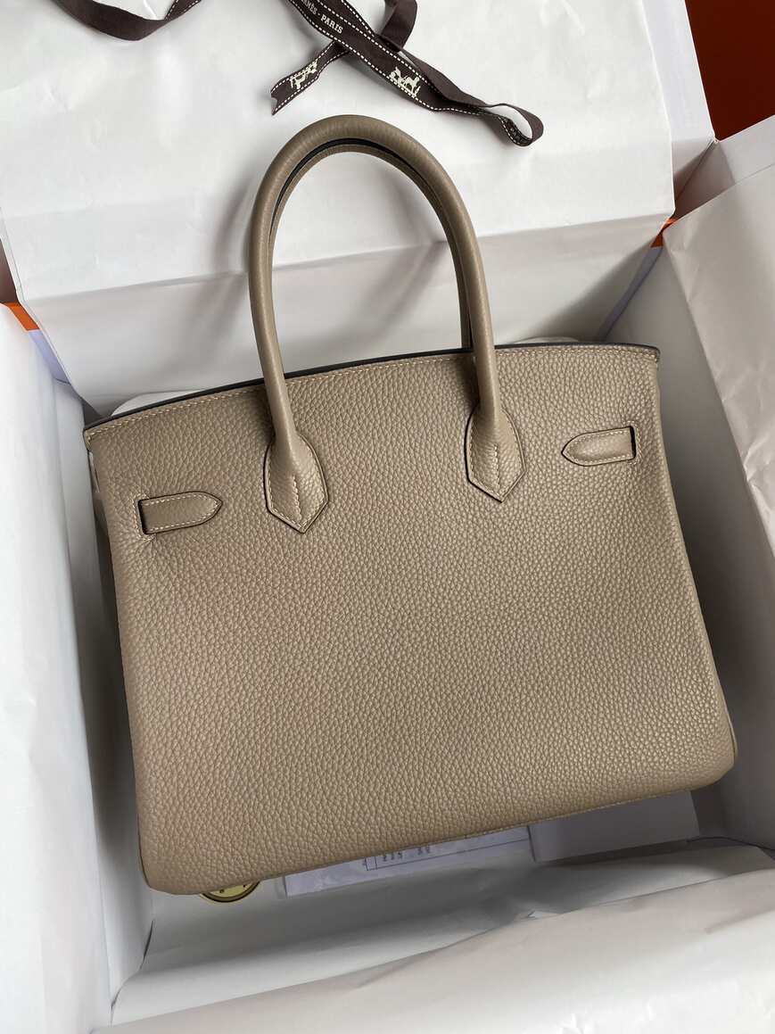 Hermès Birkin 30 in Gris Tourterelle Togo Leather with Gold Hardware