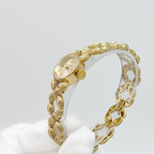 Vintage Rolex Lady’s Gold Woven Bracelet Watch – Rare Mid-Century Design with Full Gold Link Band