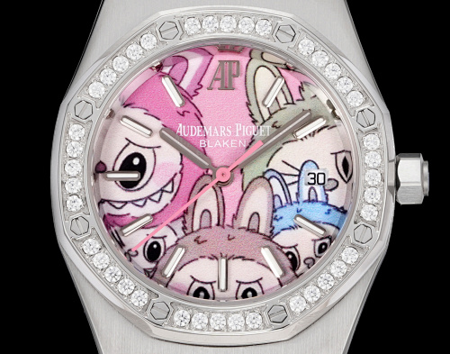 Audemars Piguet Royal Oak Labubu Edition – 34mm Steel Case with Multi-Color Enamel Dial & Rose Gold Rotor