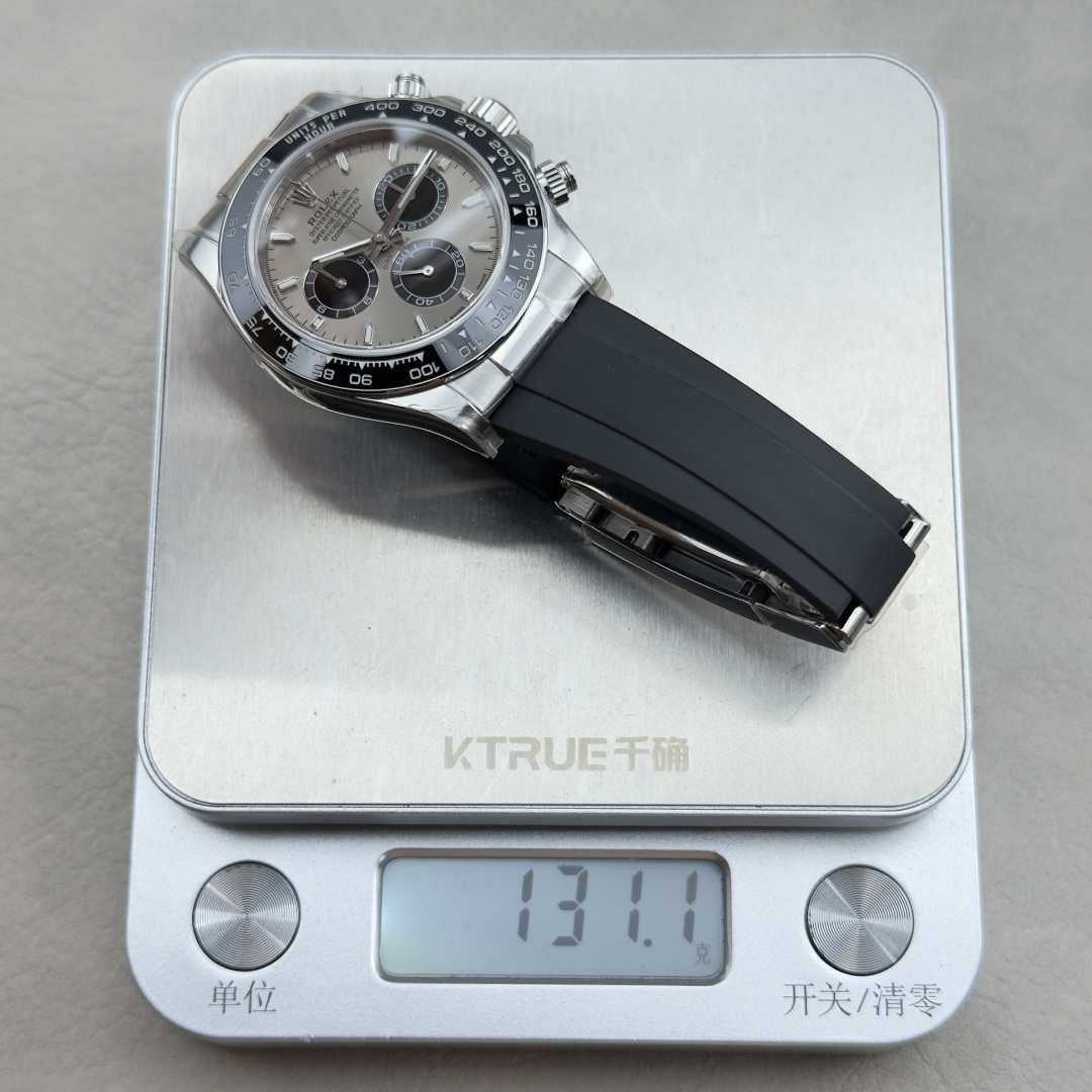 Rolex Cosmograph Daytona 126519LN “Cement Grey” in 18K White Gold with Oysterflex Strap & Caliber 4131