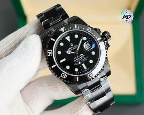 Rolex Submariner Date BLAKEN Edition – DLC Black Case with Green Bezel & Dial, 3135 Movement