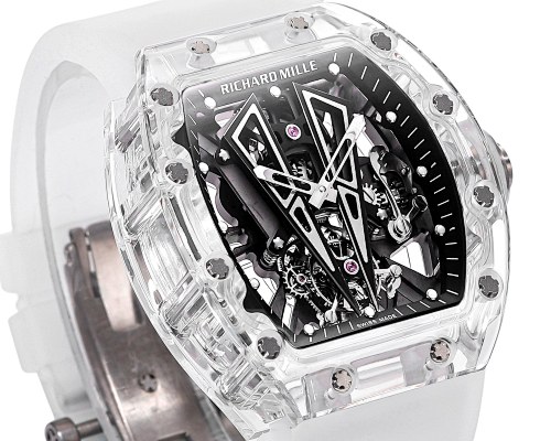 Richard Mille RM 27-03 Tourbillon – “Roaring Bull” Sapphire Crystal Case with Integrated Movement & White Rubber Strap