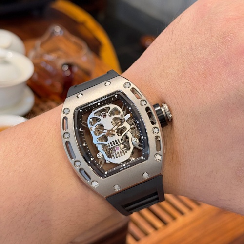 Richard Mille RM 052 “Supreme Ghost King” Tourbillon – Aviation Titanium Case with Skull Motif & Indonesian Rubber Strap