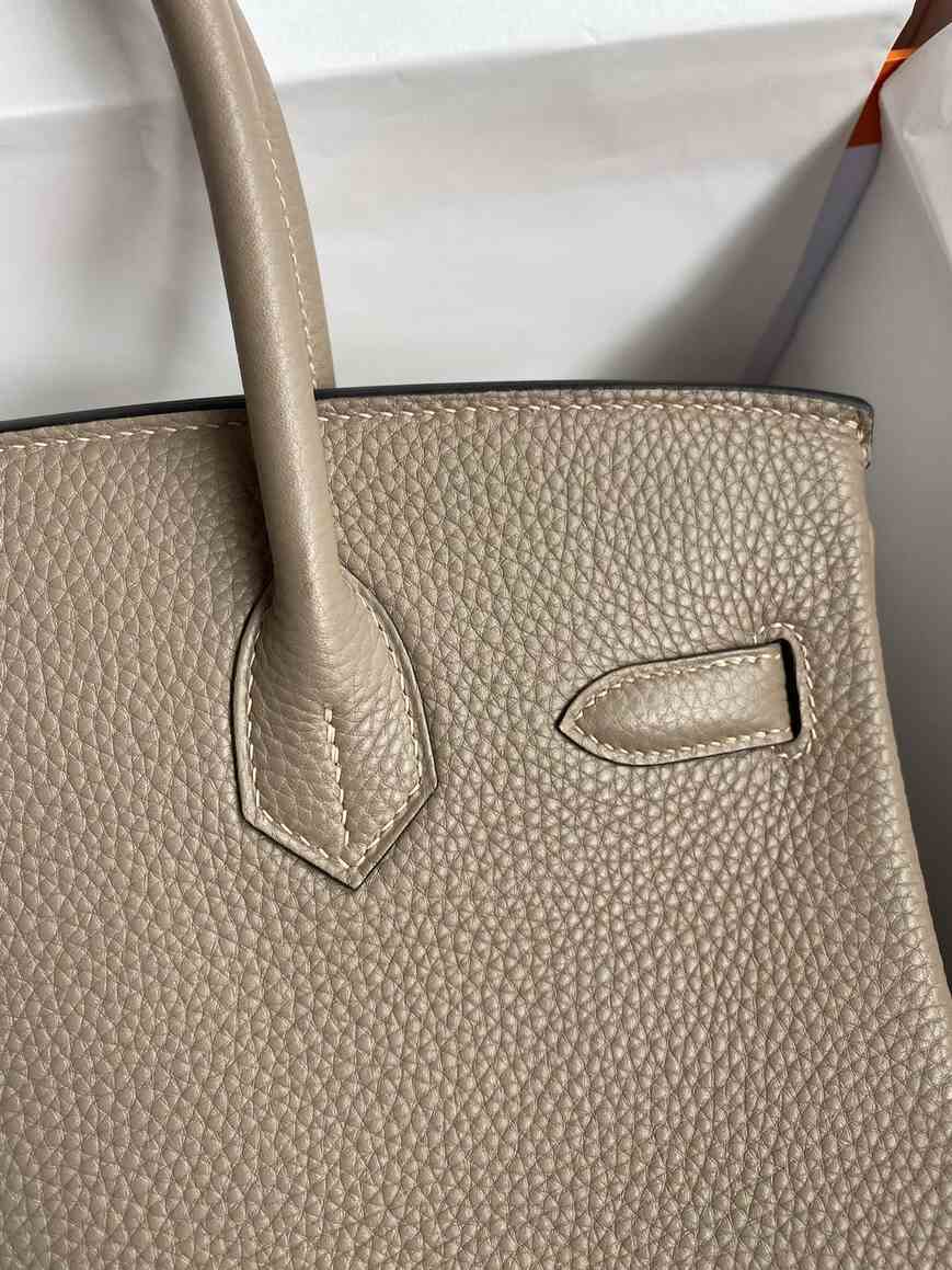 Hermès Birkin 30 in Gris Tourterelle Togo Leather with Gold Hardware