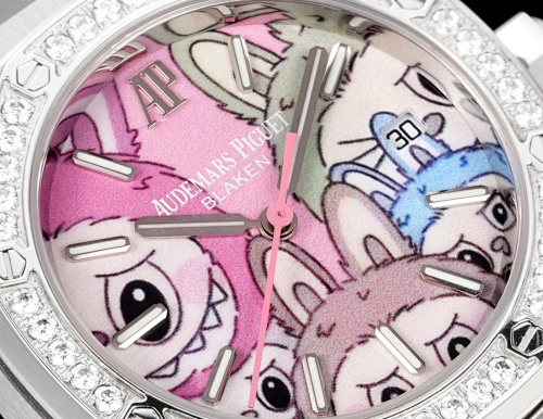 Audemars Piguet Royal Oak Labubu Edition – 34mm Steel Case with Multi-Color Enamel Dial & Rose Gold Rotor