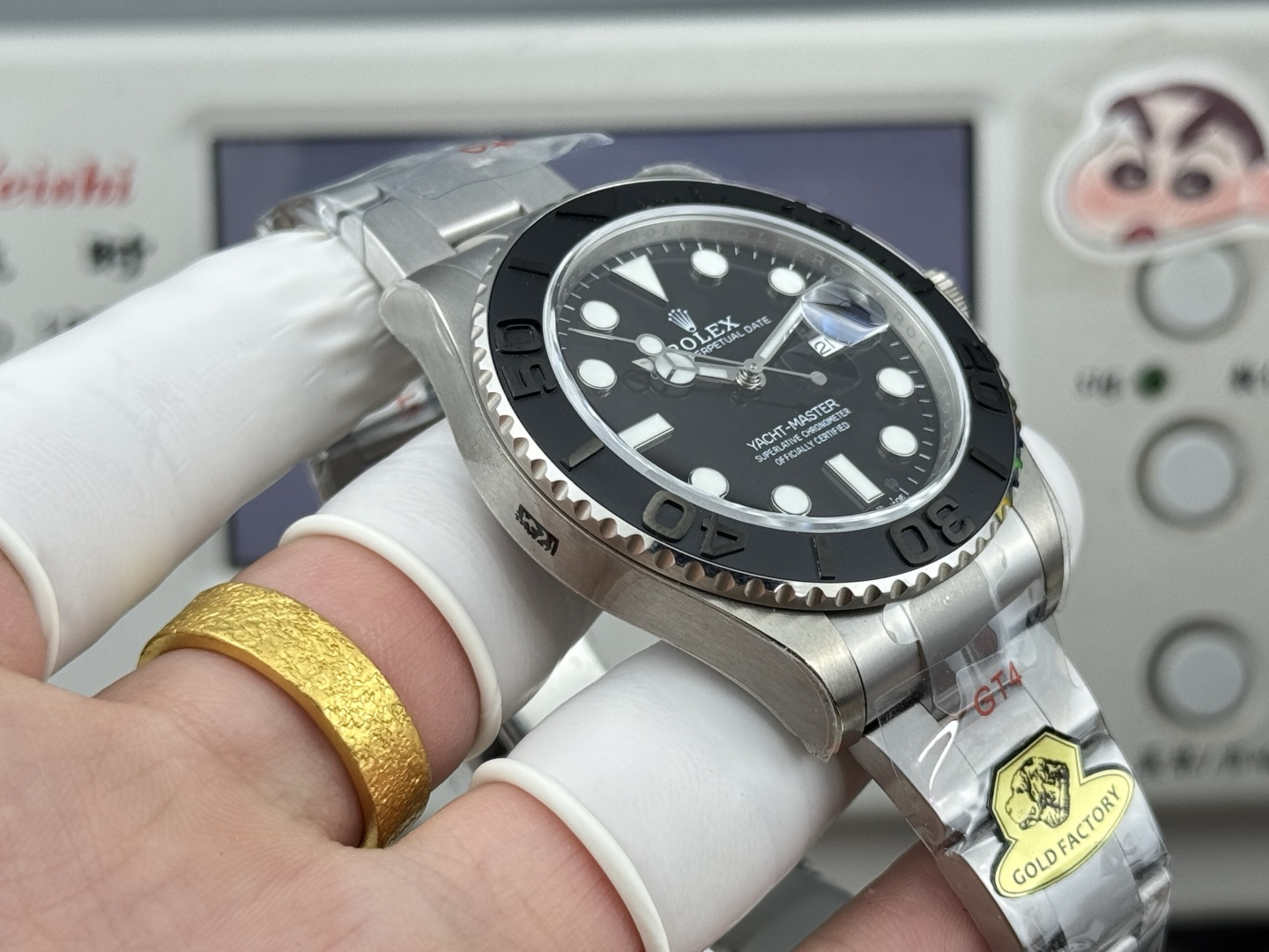 Rolex Yacht-Master 42 in 18K White Gold with Black Cerachrom Bezel & Oysterflex Strap (Ref. M226659)