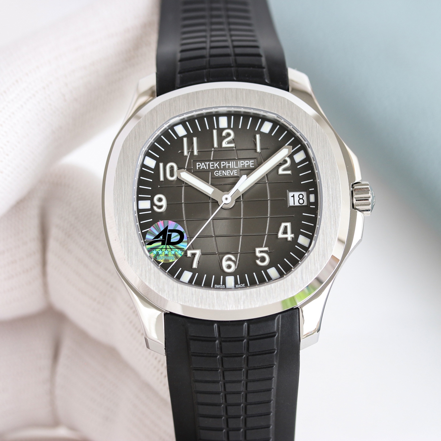Patek Philippe Aquanaut Reference 5167A-001 in Stainless Steel with Black Dial & Tropical Rubber Strap