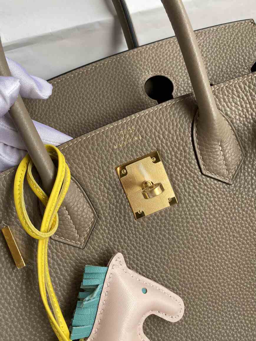 Hermès Birkin 30 in Gris Tourterelle Togo Leather with Gold Hardware