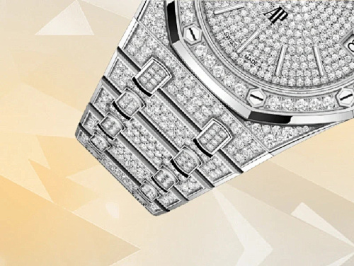 Audemars Piguet Royal Oak “Jumbo” Extra-Thin – 39mm Yellow Gold with Full Yellow Sapphire Pavé