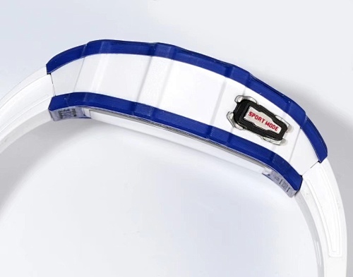 Richard Mille RM 35-03 – Blue Quartz TPT® Case with Skeletonized Dial & White Rubber Strap