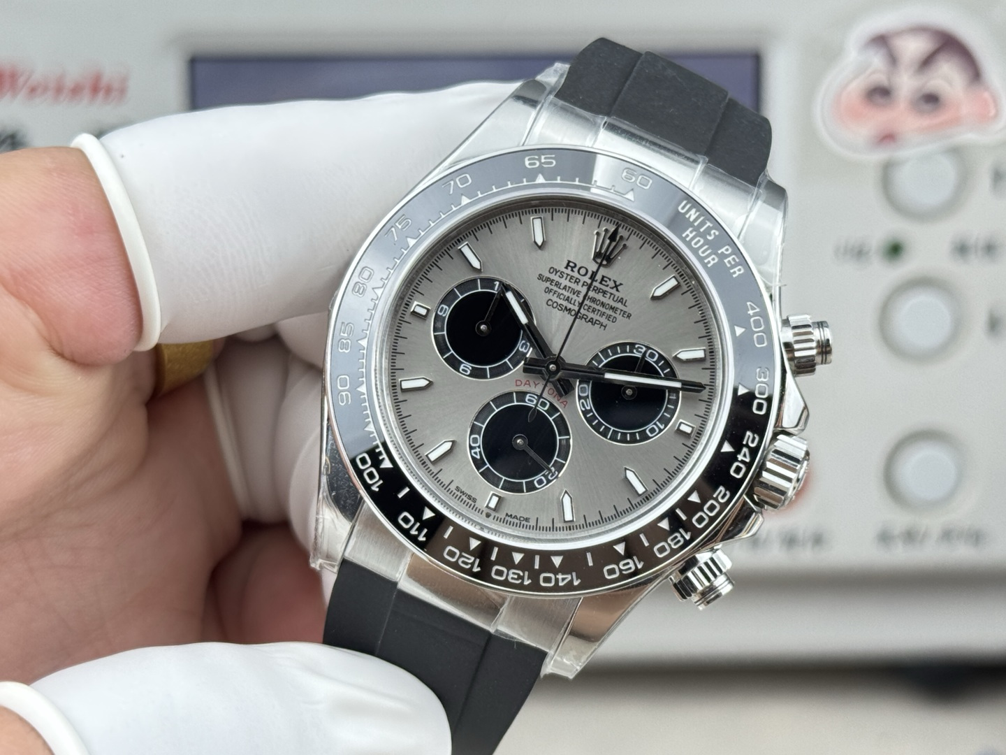 Rolex Cosmograph Daytona 126519LN “Cement Grey” in 18K White Gold with Oysterflex Strap & Caliber 4131