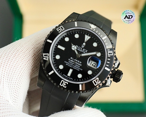 Rolex Submariner Date BLAKEN Edition – DLC Black Case with Green Bezel & Dial, 3135 Movement