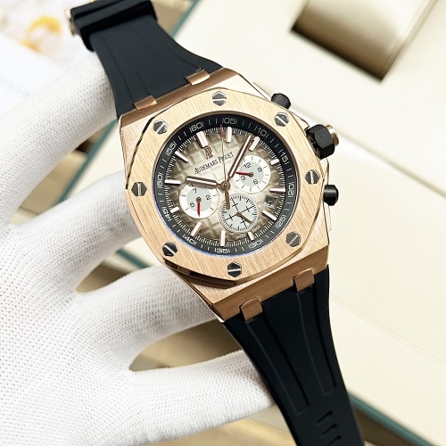 Audemars Piguet Royal Oak Offshore Chronograph – 42mm Steel Case with Méga Tapisserie Dial & Rubber Strap