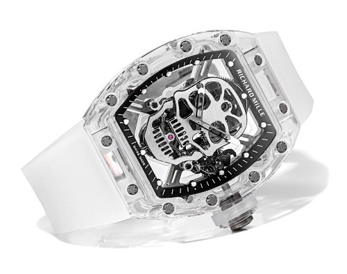 Richard Mille RM 27-03 Tourbillon – “Roaring Bull” Sapphire Crystal Case with Integrated Movement & White Rubber Strap