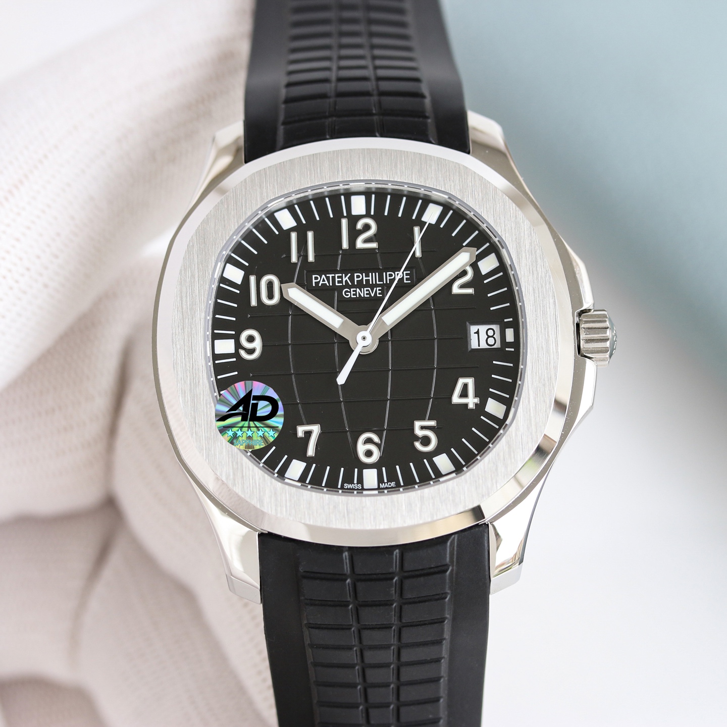 Patek Philippe Aquanaut Reference 5167A-001 in Stainless Steel with Black Dial & Tropical Rubber Strap