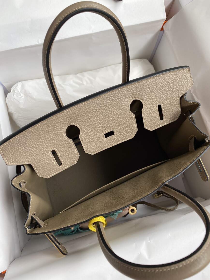 Hermès Birkin 30 in Gris Tourterelle Togo Leather with Gold Hardware