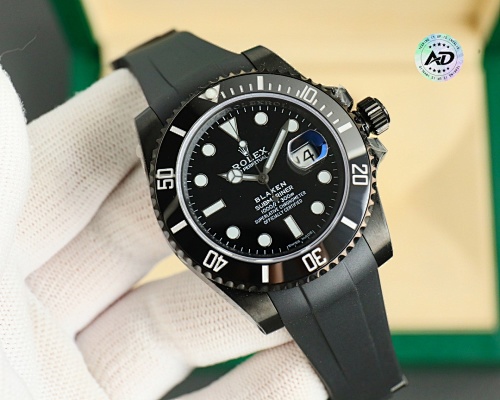 Rolex Submariner Date BLAKEN Edition – DLC Black Case with Green Bezel & Dial, 3135 Movement