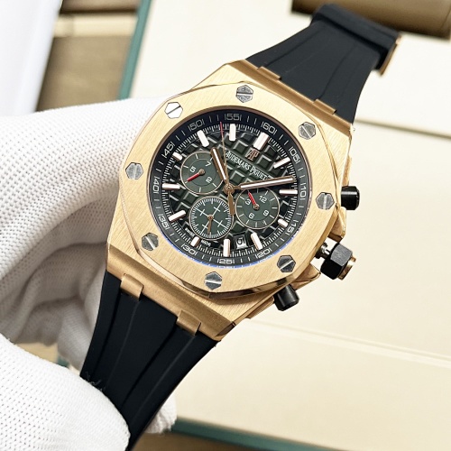 Audemars Piguet Royal Oak Offshore Chronograph – 42mm Steel Case with Méga Tapisserie Dial & Rubber Strap