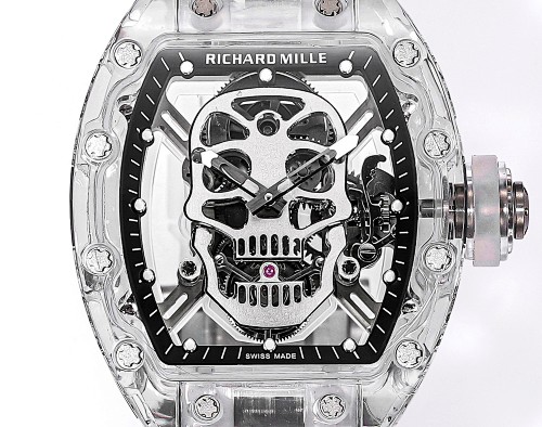 Richard Mille RM 27-03 Tourbillon – “Roaring Bull” Sapphire Crystal Case with Integrated Movement & White Rubber Strap