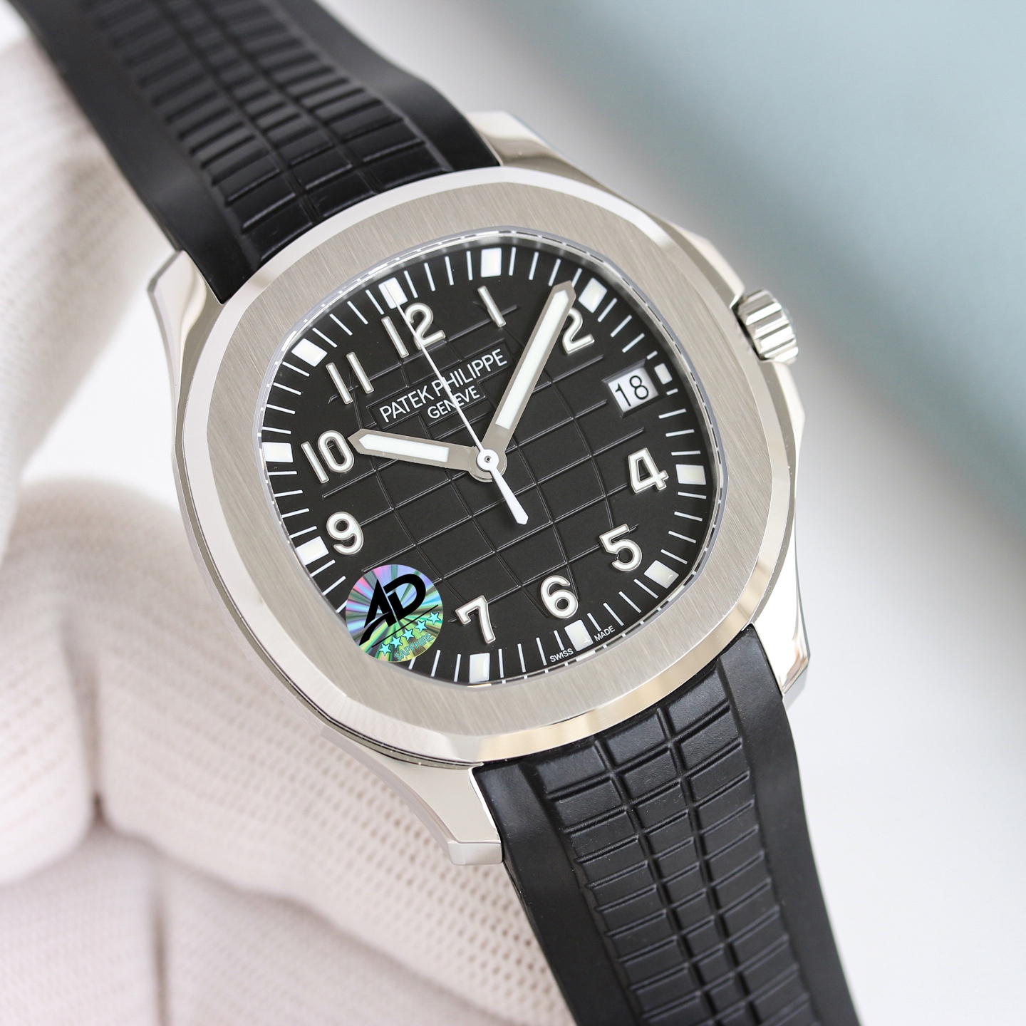 Patek Philippe Aquanaut Reference 5167A-001 in Stainless Steel with Black Dial & Tropical Rubber Strap