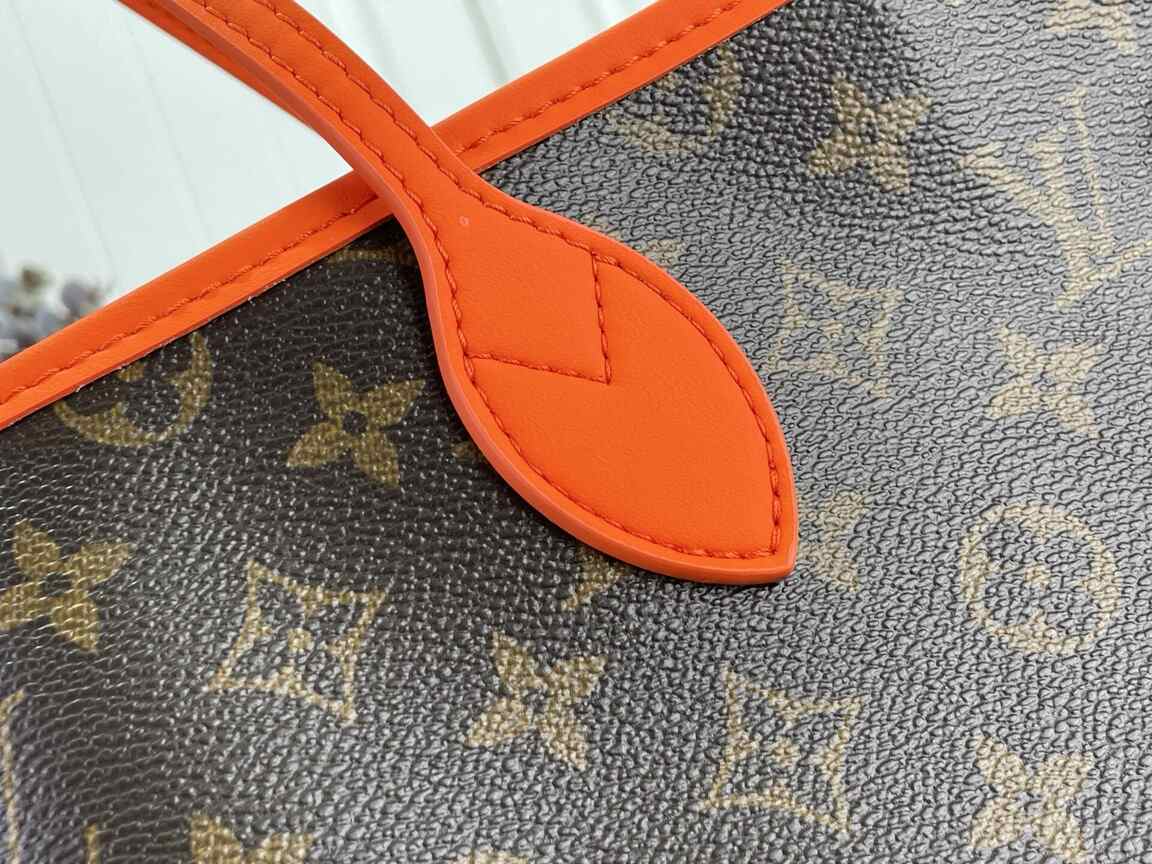 Louis Vuitton Neverfull GM City Exclusive – Monogram Canvas with Orange Leather Trim & Detachable Pouch (Model M29208)