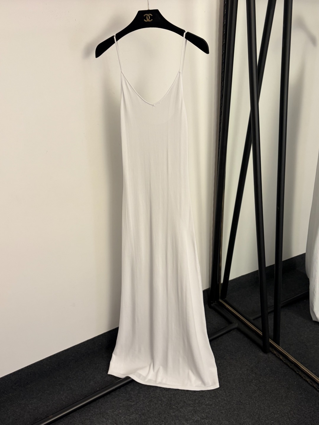 Sandro Paris White Lace & Pleated Maxi Dress Set – Short-Sleeve Embroidered Top with Matching Slip Dress (Size M)