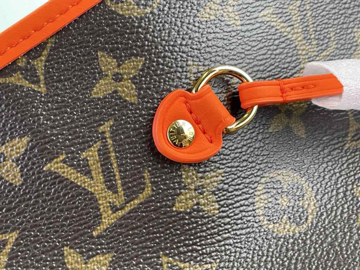Louis Vuitton Neverfull GM City Exclusive – Monogram Canvas with Orange Leather Trim & Detachable Pouch (Model M29208)